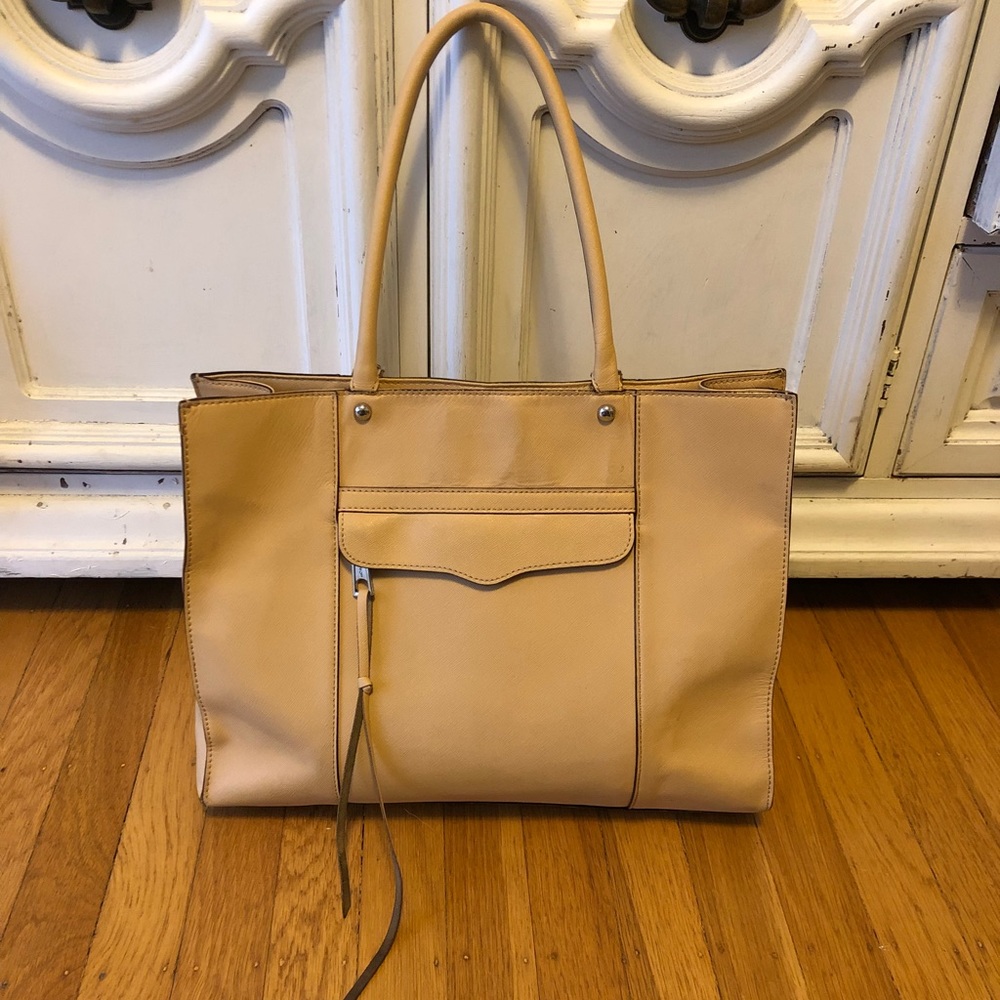 REBECCA MINKOFF MAB Medium Saffiano Leather Tote